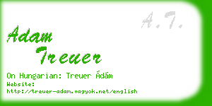adam treuer business card